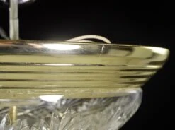 Traditional Etched Glass Polished Brass Steel Flush Mount Ceiling Light -OGT Sale Store q282860 05