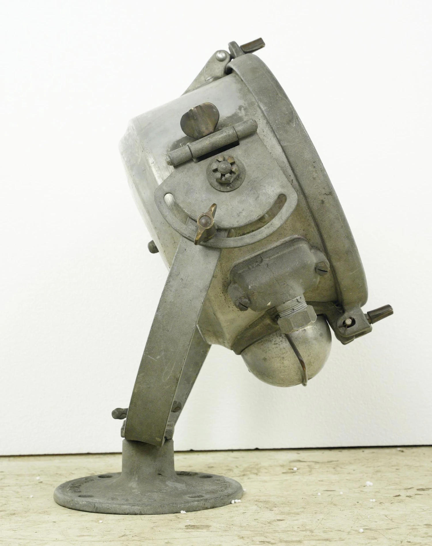 Reclaimed Steel Golden Glow Flood Nautical Industrial Light 7 Reclaimed Steel Golden Glow Flood Nautical Industrial Light - Image 5