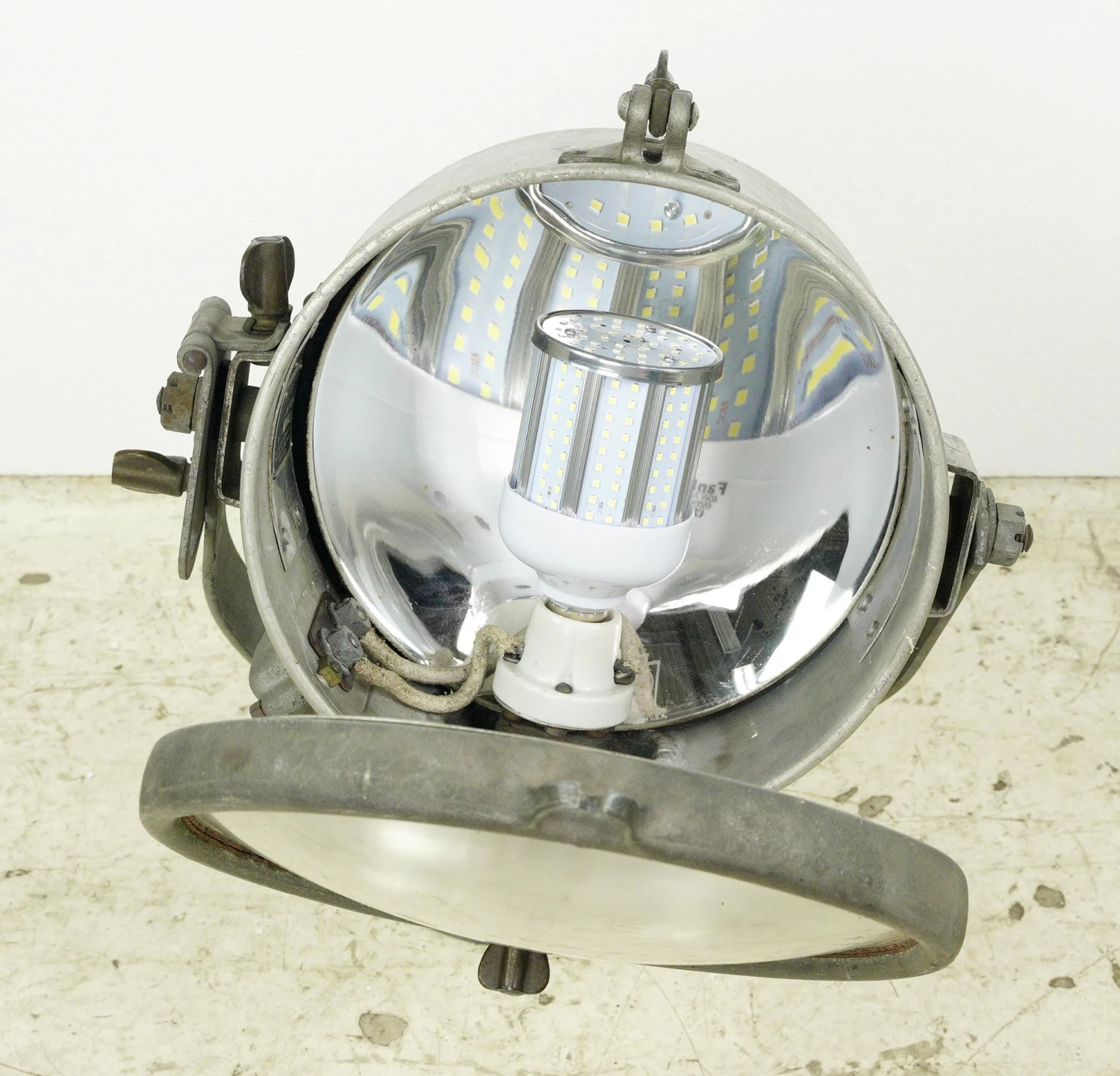 Reclaimed Steel Golden Glow Flood Nautical Industrial Light 14 Reclaimed Steel Golden Glow Flood Nautical Industrial Light - Image 12