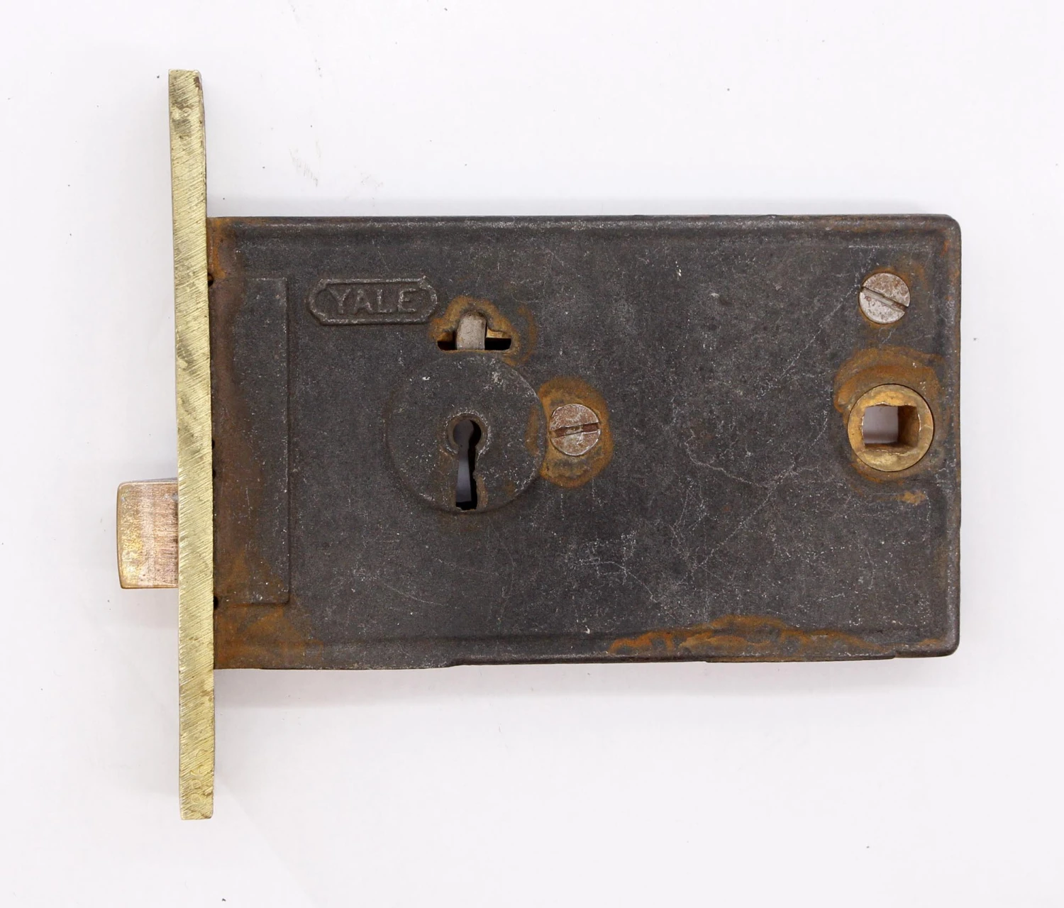 Vintage Yale & Towne Deep Backset Brass Door Mortise Lock 6 Vintage Yale & Towne Deep Backset Brass Door Mortise Lock - Image 4