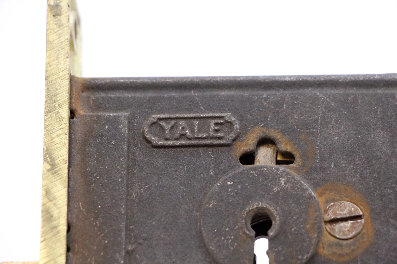 Vintage Yale & Towne Deep Backset Brass Door Mortise Lock 7 Vintage Yale & Towne Deep Backset Brass Door Mortise Lock - Image 5