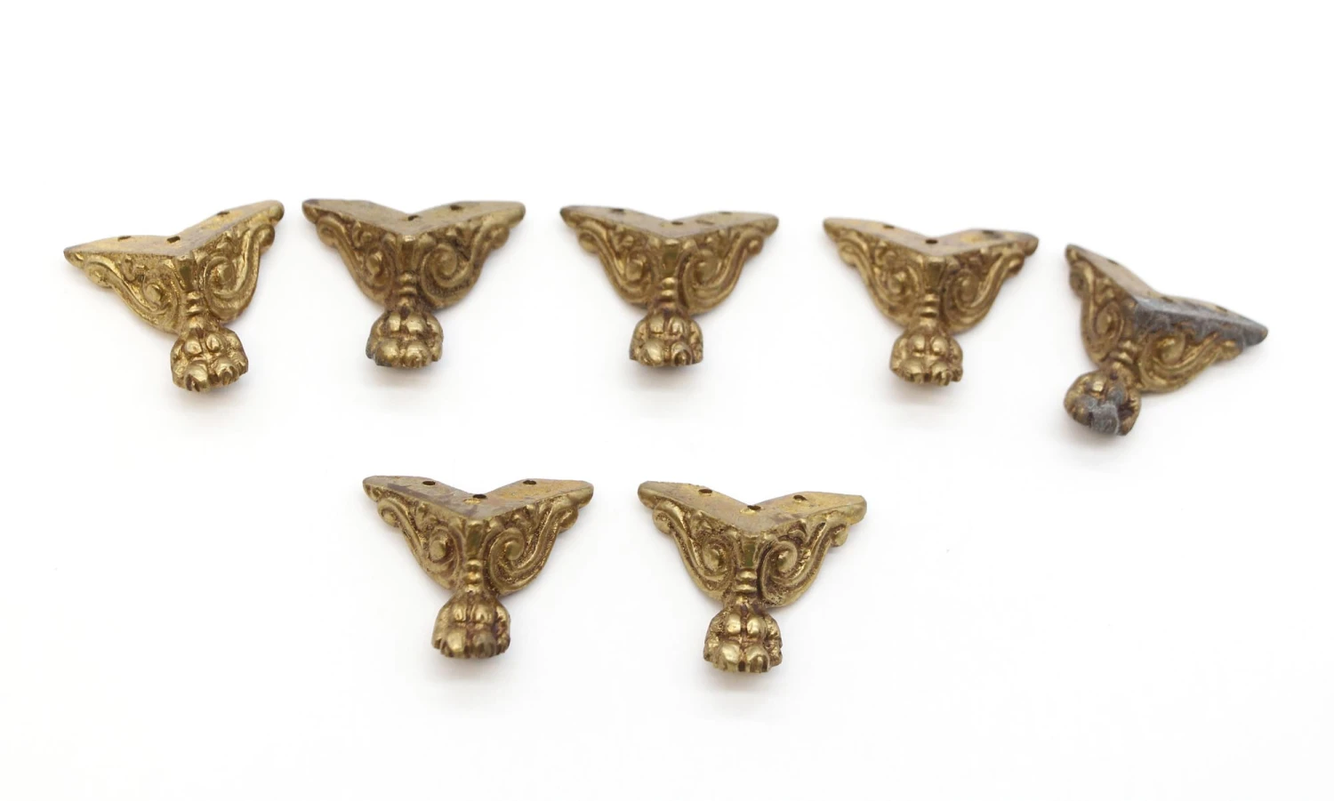 Vintage Polished Brass 1.25 In. H Furniture Claw Foot 10 Vintage Polished Brass 1.25 In. H Furniture Claw Foot - Image 8