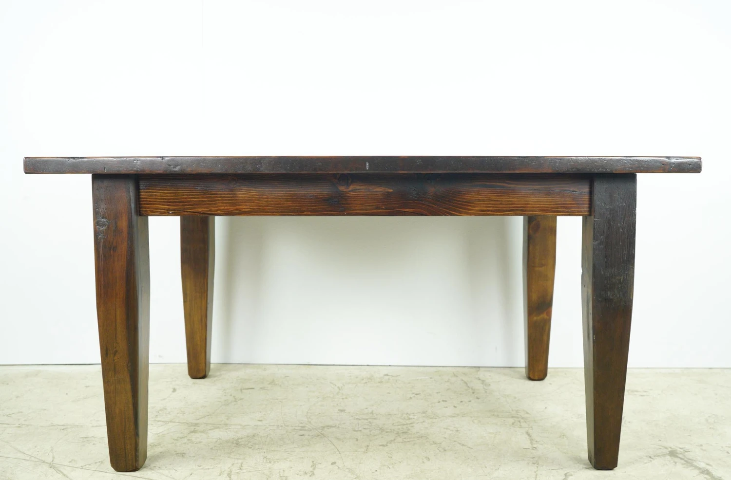 Handcrafted 5 Ft. Reclaimed Pine Tapered Leg Dining Farm Table 7 Handcrafted 5 Ft. Reclaimed Pine Tapered Leg Dining Farm Table - Image 5