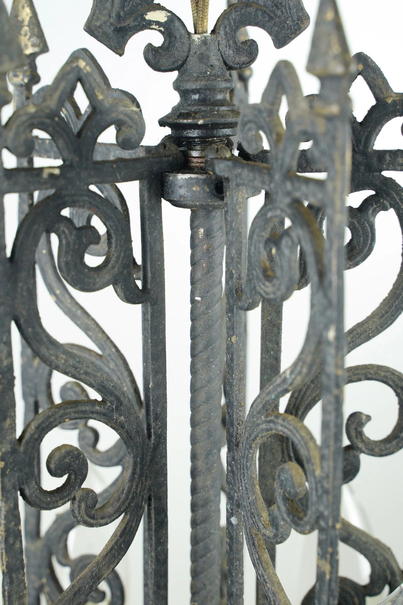 Spanish Style Black Brass 5 Light Pendant Light 7 Spanish Style Black Brass 5 Light Pendant Light - Image 5