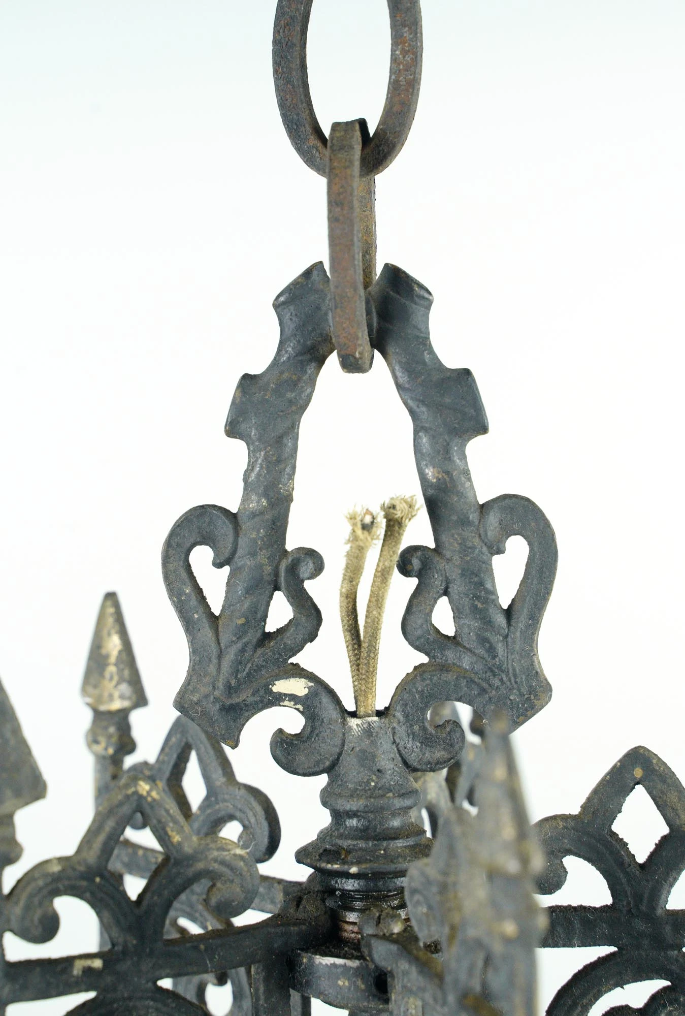 Spanish Style Black Brass 5 Light Pendant Light 8 Spanish Style Black Brass 5 Light Pendant Light - Image 6