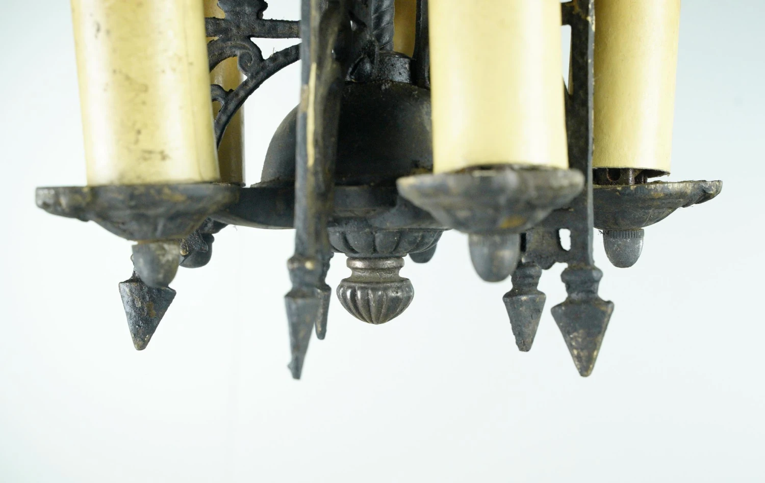 Spanish Style Black Brass 5 Light Pendant Light 12 Spanish Style Black Brass 5 Light Pendant Light - Image 10