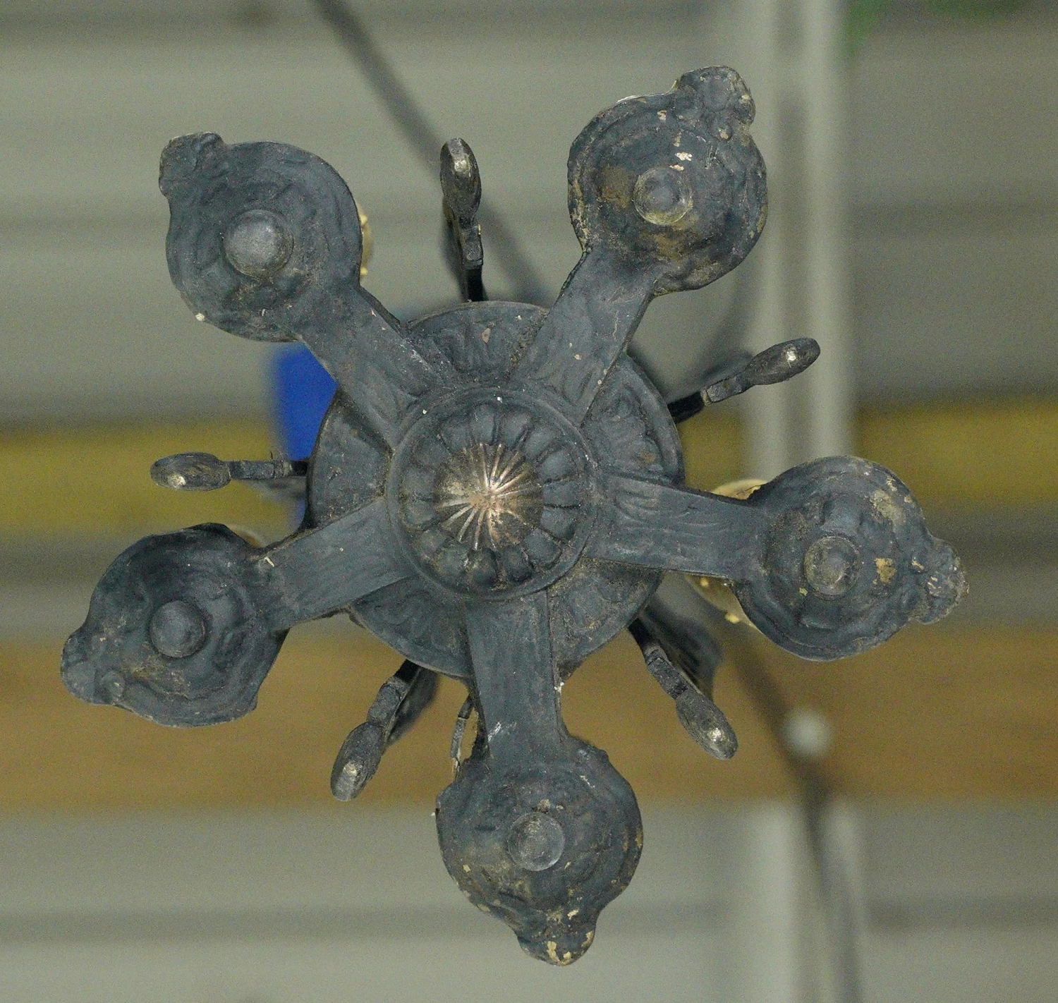 Spanish Style Black Brass 5 Light Pendant Light 13 Spanish Style Black Brass 5 Light Pendant Light - Image 11