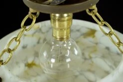 Modern Wedding Cake Style Glass Dish Brass Chain Pendant Light 14 Modern Wedding Cake Style Glass Dish Brass Chain Pendant Light -OGT Sale Store q282996 05