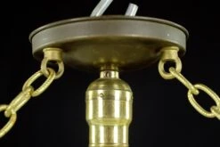 Modern Wedding Cake Style Glass Dish Brass Chain Pendant Light 15 Modern Wedding Cake Style Glass Dish Brass Chain Pendant Light -OGT Sale Store q282996 06