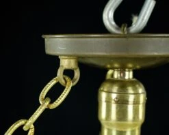 Modern Wedding Cake Style Glass Dish Brass Chain Pendant Light 16 Modern Wedding Cake Style Glass Dish Brass Chain Pendant Light -OGT Sale Store q282996 07