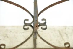 Reclaimed 27 In. H Cross Shape Curled Wrought Iron Table Base 20 Reclaimed 27 In. H Cross Shape Curled Wrought Iron Table Base -OGT Sale Store q283043 06