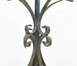Reclaimed 27 In. H Cross Shape Curled Wrought Iron Table Base 23 Reclaimed 27 In. H Cross Shape Curled Wrought Iron Table Base -OGT Sale Store q283043 09