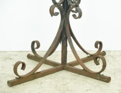 Reclaimed 27 In. H Cross Shape Curled Wrought Iron Table Base 25 Reclaimed 27 In. H Cross Shape Curled Wrought Iron Table Base -OGT Sale Store q283043 11