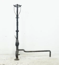 Pair Of Antique French Basket Top Wrought Iron Andirons 27 Pair Of Antique French Basket Top Wrought Iron Andirons -OGT Sale Store q283066 12