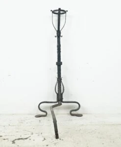 Pair Of Antique French Basket Top Wrought Iron Andirons 28 Pair Of Antique French Basket Top Wrought Iron Andirons -OGT Sale Store q283066 13