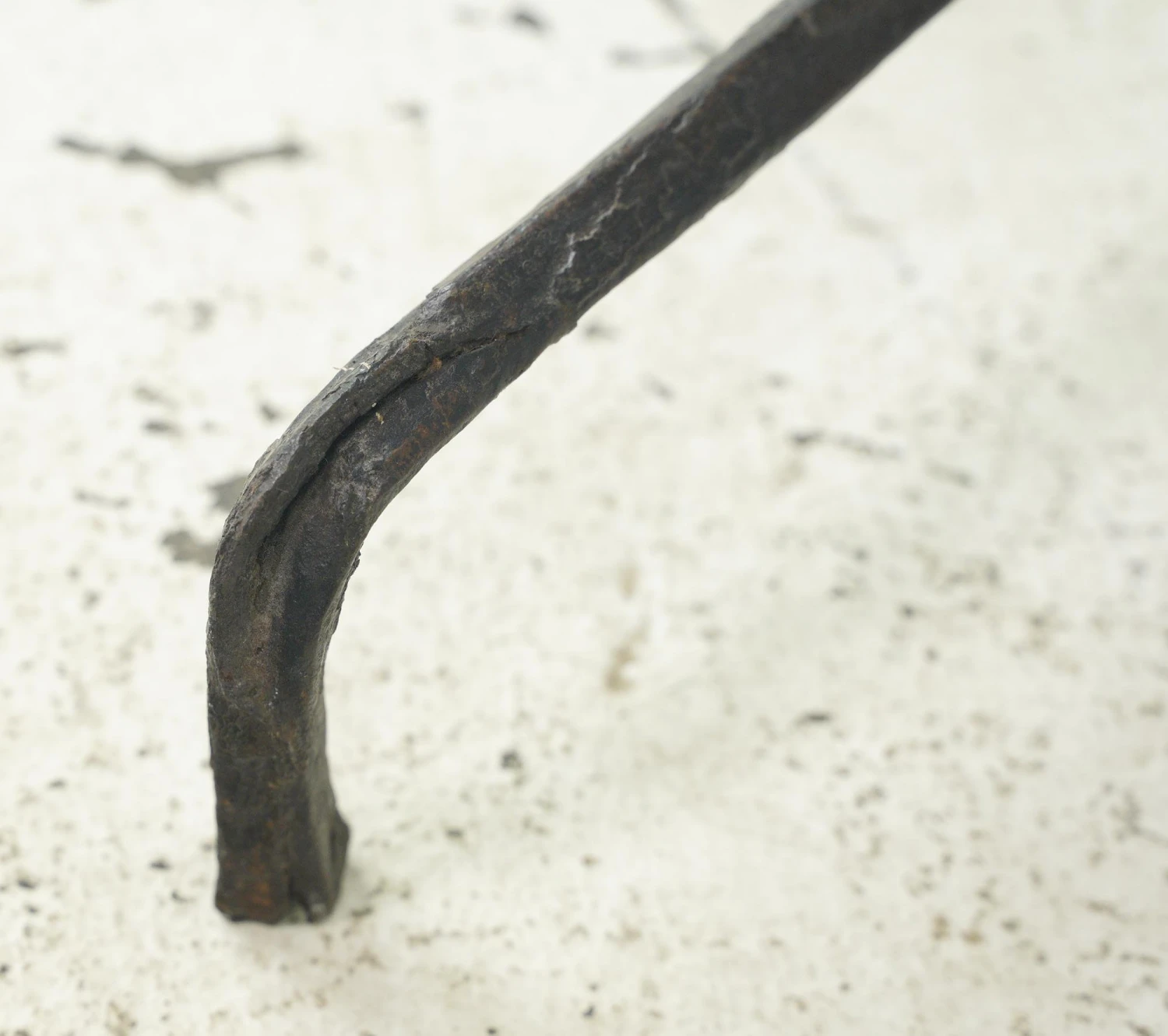 Pair Of Rare 18th Century Bask Top Wrought Iron Andirons 14 Pair Of Rare 18th Century Bask Top Wrought Iron Andirons - Image 12