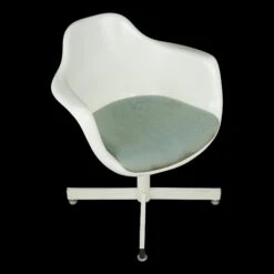 Vintage Mid Century Fiberglass Bucket Swivel Chair 19 Vintage Mid Century Fiberglass Bucket Swivel Chair -OGT Sale Store q283073 07