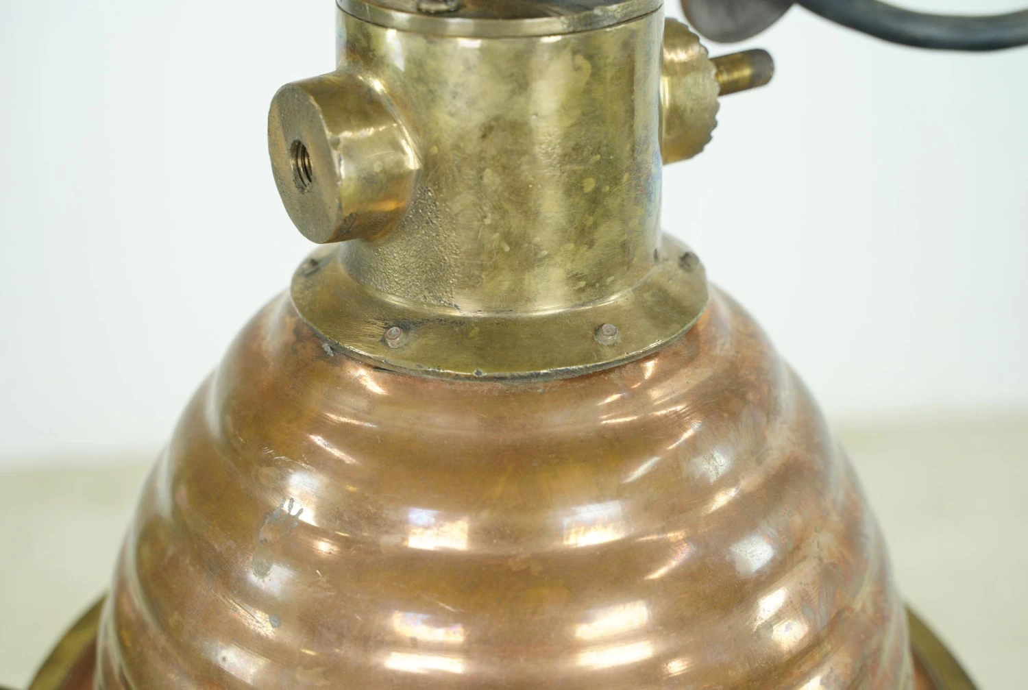 Nautical Copper & Brass Wiska Beehive Spotlight Pendant Light 13 Nautical Copper & Brass Wiska Beehive Spotlight Pendant Light - Image 11