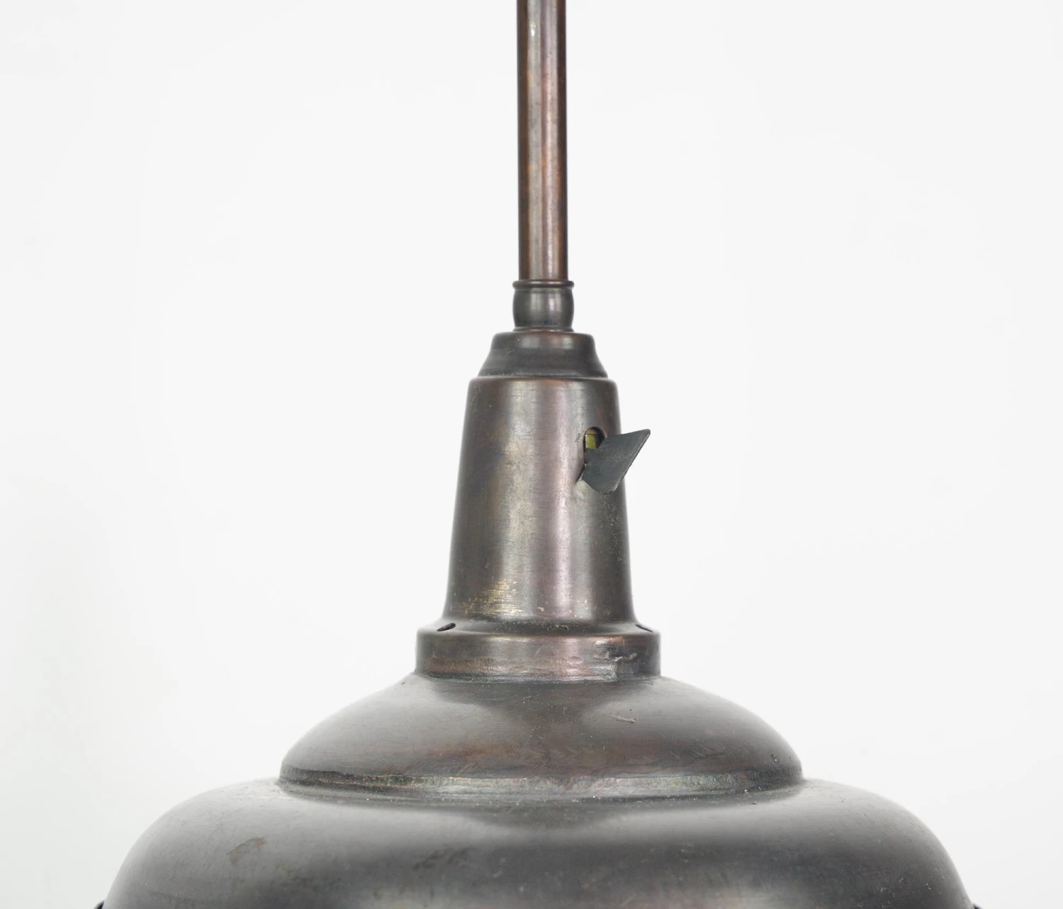 Vintage 9 In. Gun Metal Finish Steel Industrial Pole Pendant Light 6 Vintage 9 In. Gun Metal Finish Steel Industrial Pole Pendant Light - Image 4