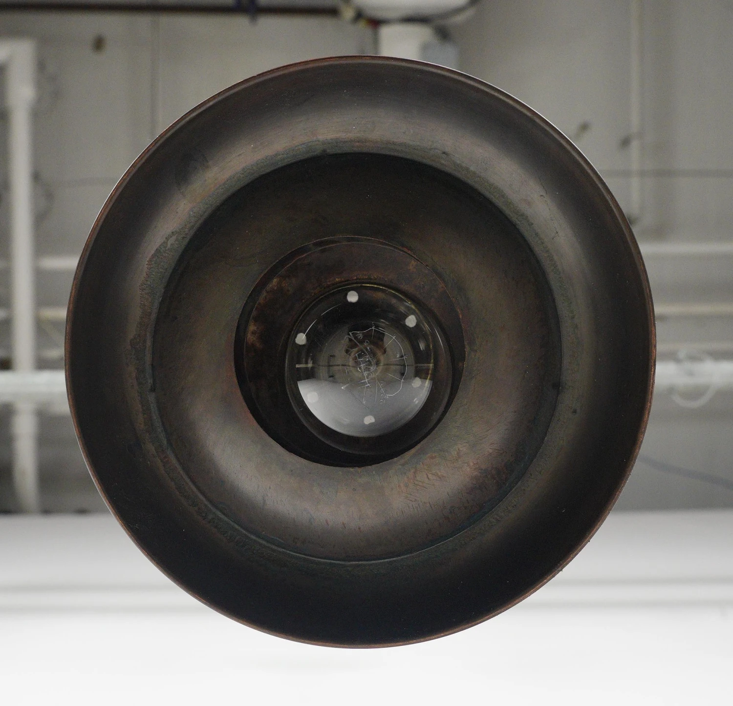 Vintage 9 In. Gun Metal Finish Steel Industrial Pole Pendant Light 9 Vintage 9 In. Gun Metal Finish Steel Industrial Pole Pendant Light - Image 7