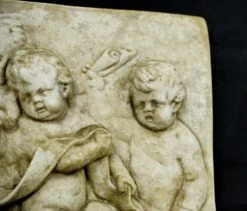 High Relief Concrete Three Angels Rectangular Wall Plaque 13 High Relief Concrete Three Angels Rectangular Wall Plaque -OGT Sale Store q283114 05