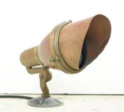 Reclaimed Mountable Copper & Brass Blue Lens Theater Spotlight -OGT Sale Store q283119 05