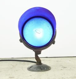 Reclaimed Mountable Copper & Brass Blue Lens Theater Spotlight -OGT Sale Store q283119 11