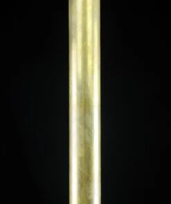 Italian Chevron Etched Crystal Egg Shaped Brass Pole Pendant Light -OGT Sale Store q283131 06