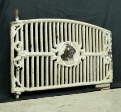 Reclaimed White Painted Cast Iron Fireplace Cover Coal Chute Door -OGT Sale Store q283132 08