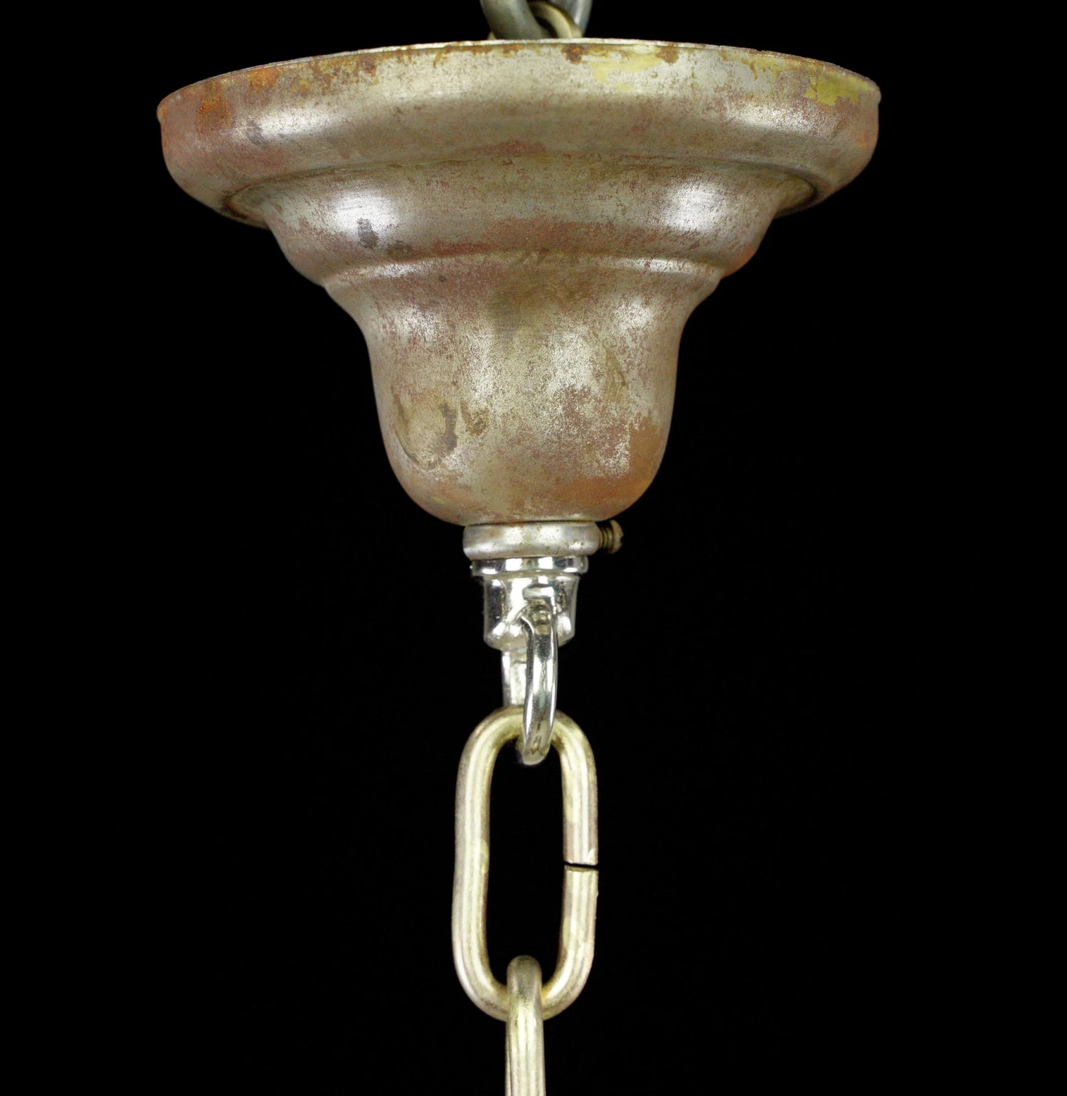 Vintage Industrial Steel & Glass Pendant Light Stamped Kokosha Japan 7 Vintage Industrial Steel & Glass Pendant Light Stamped Kokosha Japan - Image 5