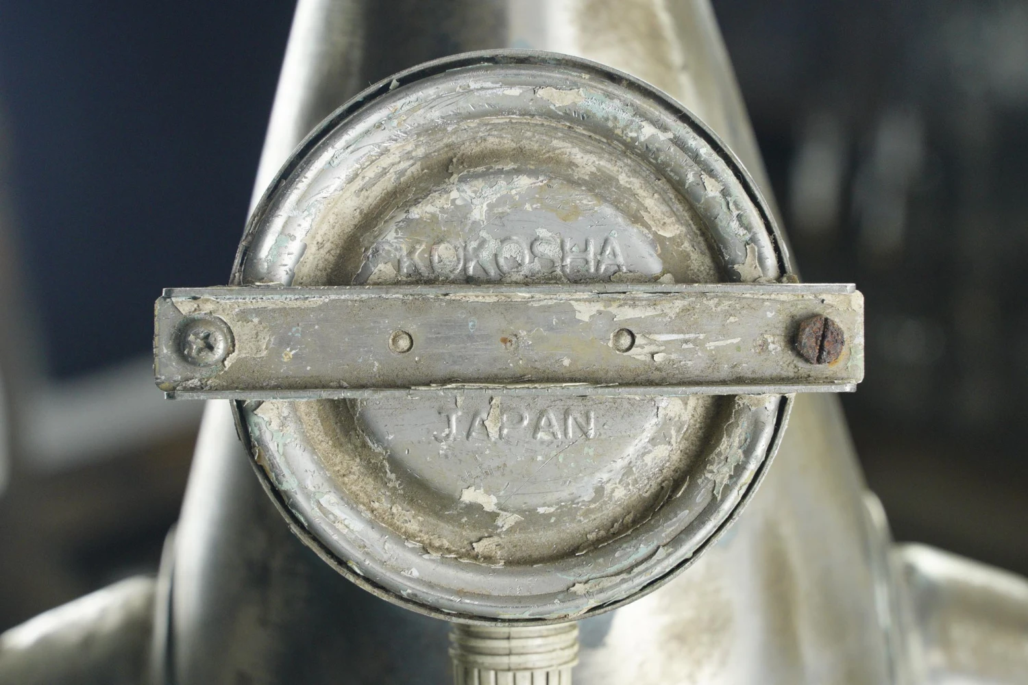 Vintage Industrial Steel & Glass Pendant Light Stamped Kokosha Japan 13 Vintage Industrial Steel & Glass Pendant Light Stamped Kokosha Japan - Image 11