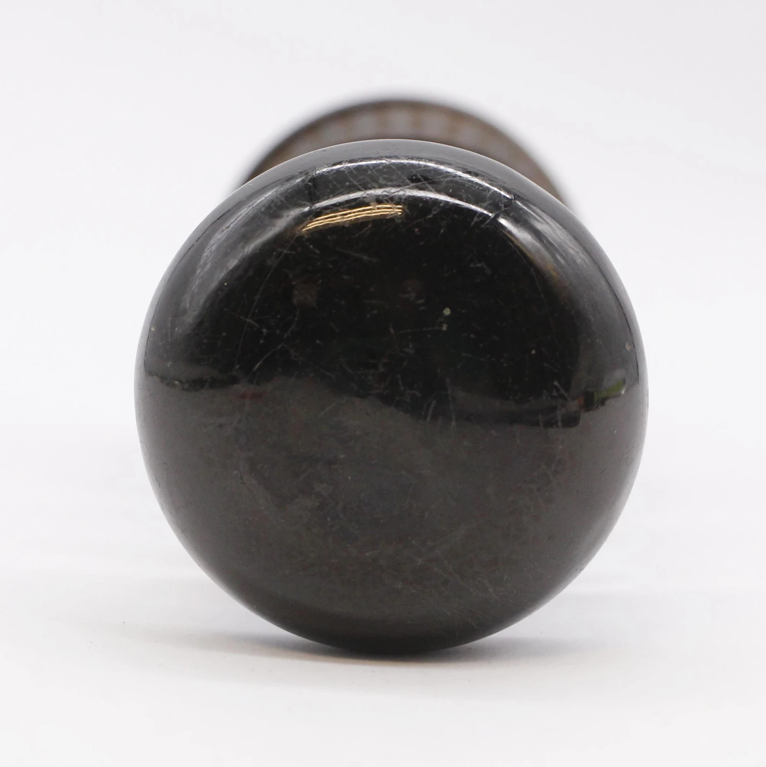 Antique Cast Iron Lady Greek & Black Porcelain Door Knob Set 11 Antique Cast Iron Lady Greek & Black Porcelain Door Knob Set - Image 9