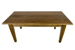 Handcrafted 6 Ft. Live Edge Walnut Taper Legs Dining Room Table