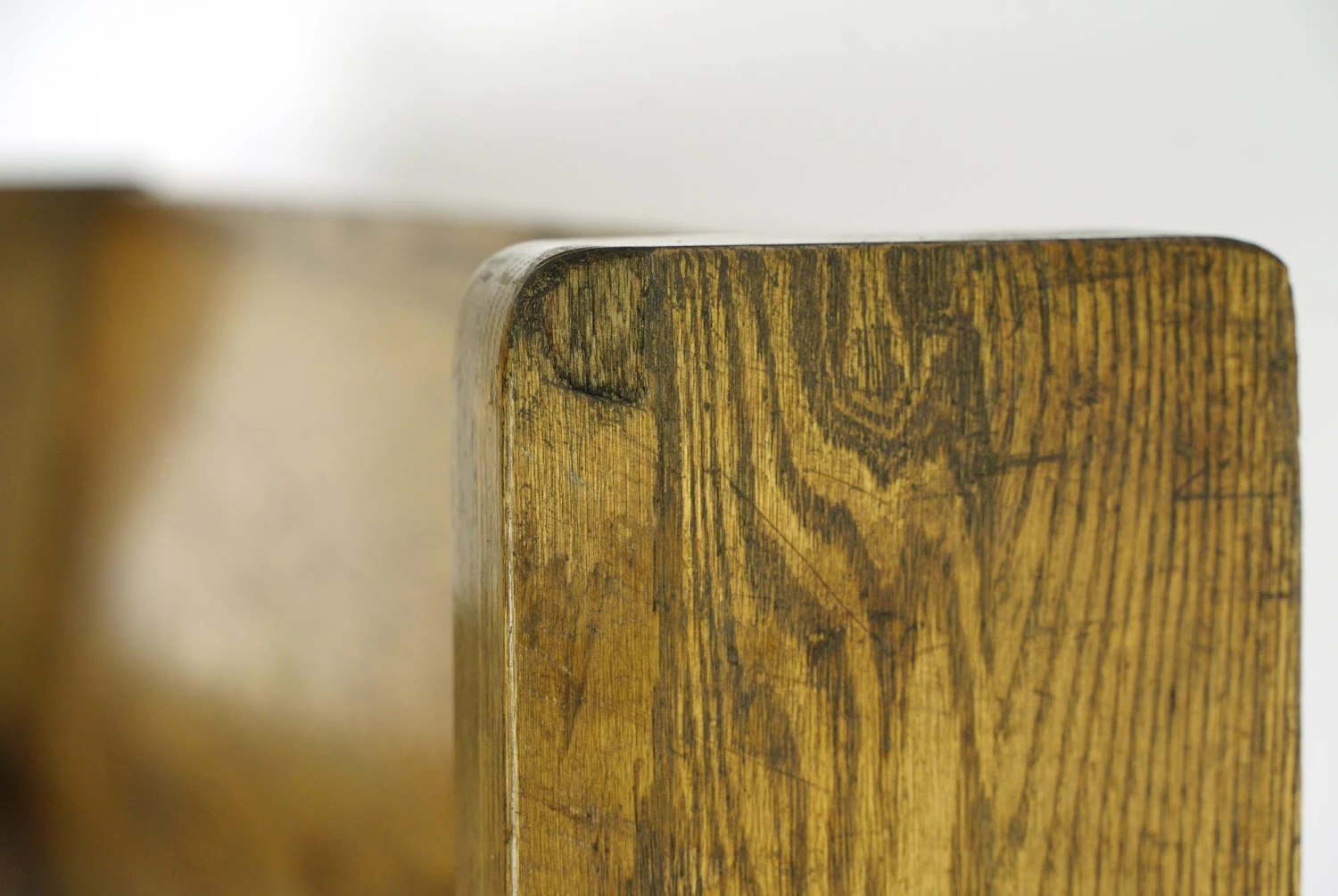 Vintage 6 Ft. Simple Design Oak Courtroom Bench 12 Vintage 6 Ft. Simple Design Oak Courtroom Bench - Image 10