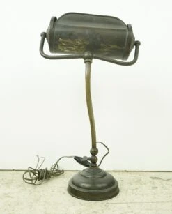 Antique Fixed Arm Swinging Head Brass Wall Desk Lamp 21 Antique Fixed Arm Swinging Head Brass Wall Desk Lamp -OGT Sale Store q283260 08