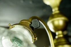 Antique Victorian Gas Converted Electric 2 Down Arm Brass Chandelier 24 Antique Victorian Gas Converted Electric 2 Down Arm Brass Chandelier -OGT Sale Store q283280 11