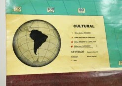 Vintage Cram’s Physical Political Roll Up School Map Of South America -OGT Sale Store q283325 04