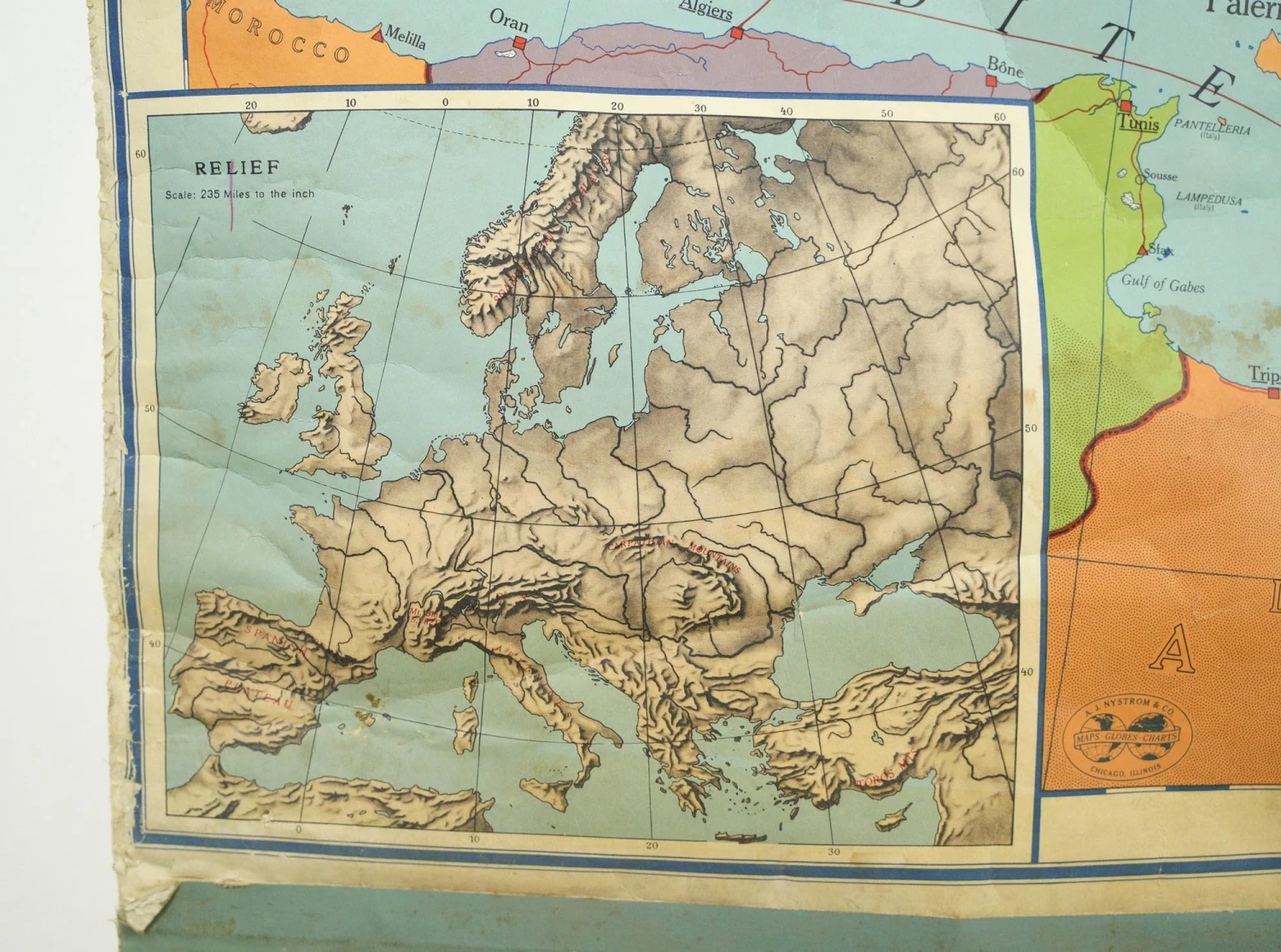 1957 American Geographers Series Map Of Europe 6 1957 American Geographers Series Map Of Europe - Image 4