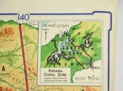 1964 Denoyer Geppert Series Canvas Mid America Roll Up Map 20 1964 Denoyer Geppert Series Canvas Mid America Roll Up Map -OGT Sale Store q283332 07