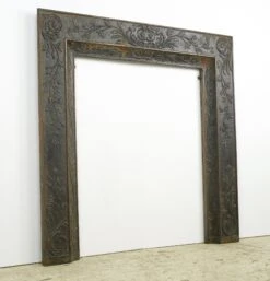 Antique Victorian Foliate Motif Cast Iron 30 In. Square Fireplace Insert 15 Antique Victorian Foliate Motif Cast Iron 30 In. Square Fireplace Insert -OGT Sale Store q283355 05