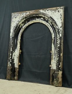 Antique Victorian Black Cast Iron Arched Fireplace Insert Surround 14 Antique Victorian Black Cast Iron Arched Fireplace Insert Surround -OGT Sale Store q283366 04
