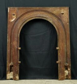 Antique Victorian Black Cast Iron Arched Fireplace Insert Surround 17 Antique Victorian Black Cast Iron Arched Fireplace Insert Surround -OGT Sale Store q283366 07