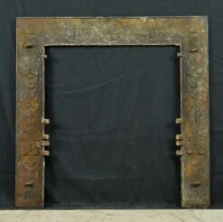 Antique Victorian White Painted Cast Iron Fireplace Insert Surround 17 Antique Victorian White Painted Cast Iron Fireplace Insert Surround -OGT Sale Store q283367 07