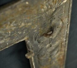 Antique Victorian White Painted Cast Iron Fireplace Insert Surround 18 Antique Victorian White Painted Cast Iron Fireplace Insert Surround -OGT Sale Store q283367 08