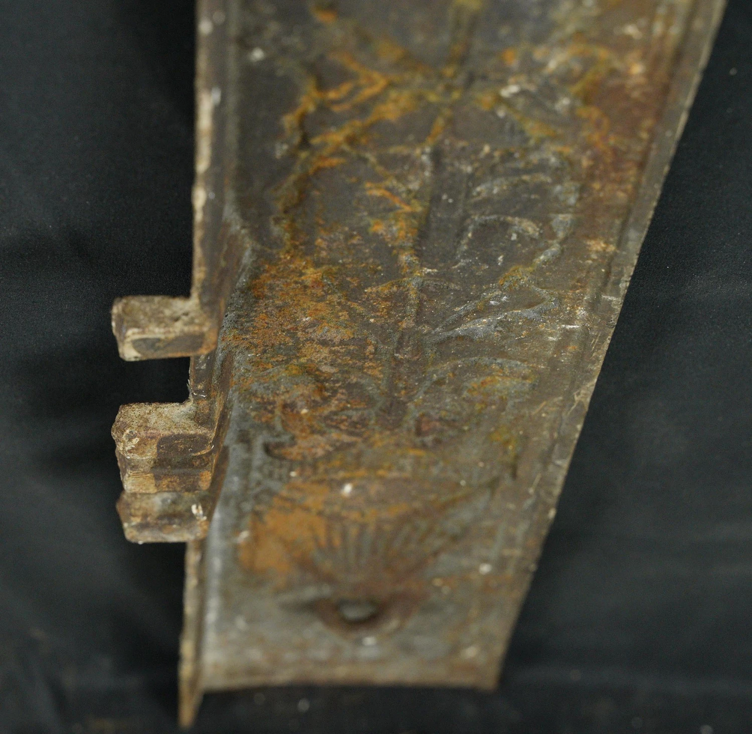 Antique Victorian White Painted Cast Iron Fireplace Insert Surround 11 Antique Victorian White Painted Cast Iron Fireplace Insert Surround - Image 9