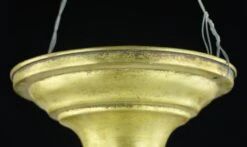 Vintage Orange Ornate White Globe Brass Fitter Semi Flush Mount Light 14 Vintage Orange Ornate White Globe Brass Fitter Semi Flush Mount Light -OGT Sale Store q283403 04