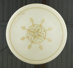 Vintage Orange Ornate White Globe Brass Fitter Semi Flush Mount Light 17 Vintage Orange Ornate White Globe Brass Fitter Semi Flush Mount Light -OGT Sale Store q283403 07