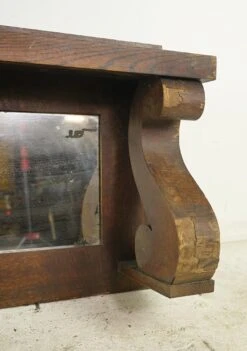 Reclaimed 5 Ft. Wall Mounted Oak Mirror Overmantel 16 Reclaimed 5 Ft. Wall Mounted Oak Mirror Overmantel -OGT Sale Store q283406 04