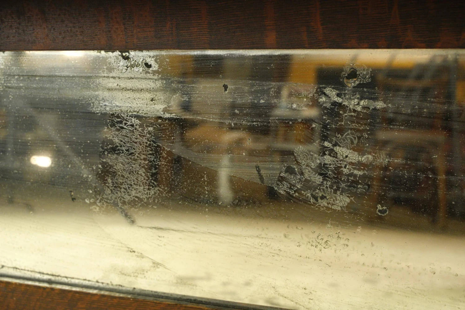 Reclaimed 5 Ft. Wall Mounted Oak Mirror Overmantel 8 Reclaimed 5 Ft. Wall Mounted Oak Mirror Overmantel - Image 6