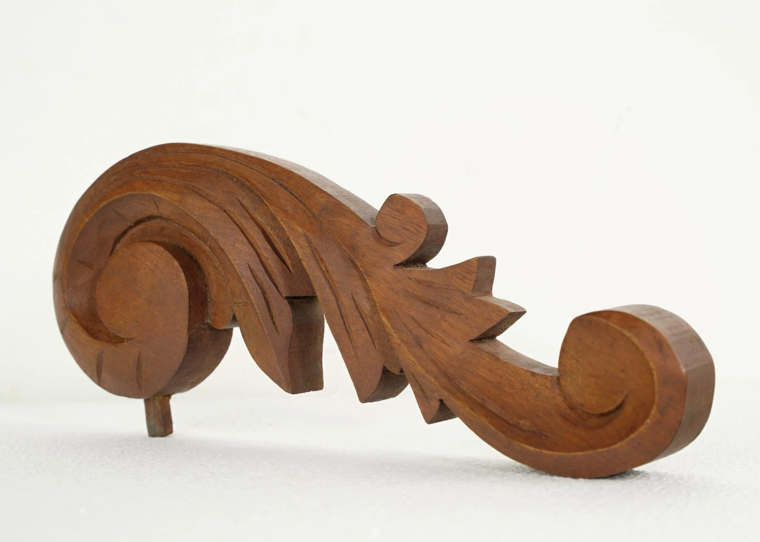 Set Of Hand Carved Ornate Medium Tone Wood Furniture Appliques 15 Set Of Hand Carved Ornate Medium Tone Wood Furniture Appliques - Image 13